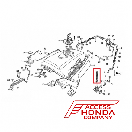 Оригинальный топливный фильтр Honda 16952MM5005 (16952-MM5-005)