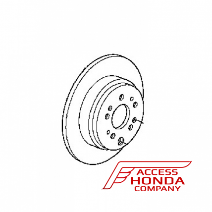 Оригинальный задний тормозной диск для Acura TSX 1 42510SDAA00 (42510-SDA-A00)