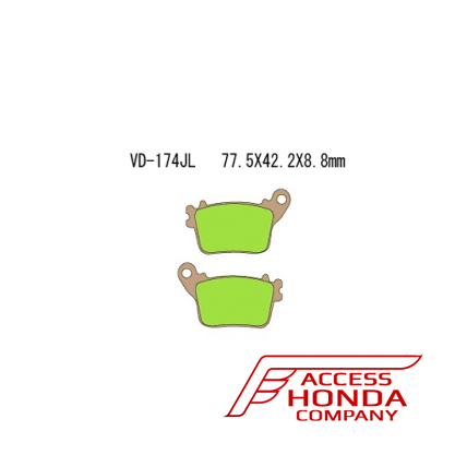 Тормозные колодки VESRAH VD 174JL для мотоциклов Honda
