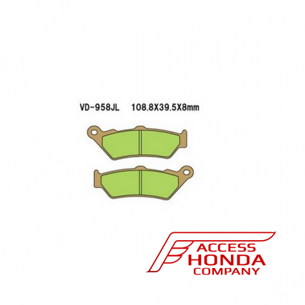 Тормозные колодки VESRAH VD 958JL для мотоциклов Honda